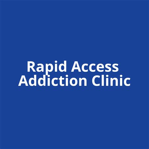 rapid access addiction clinic victoria.